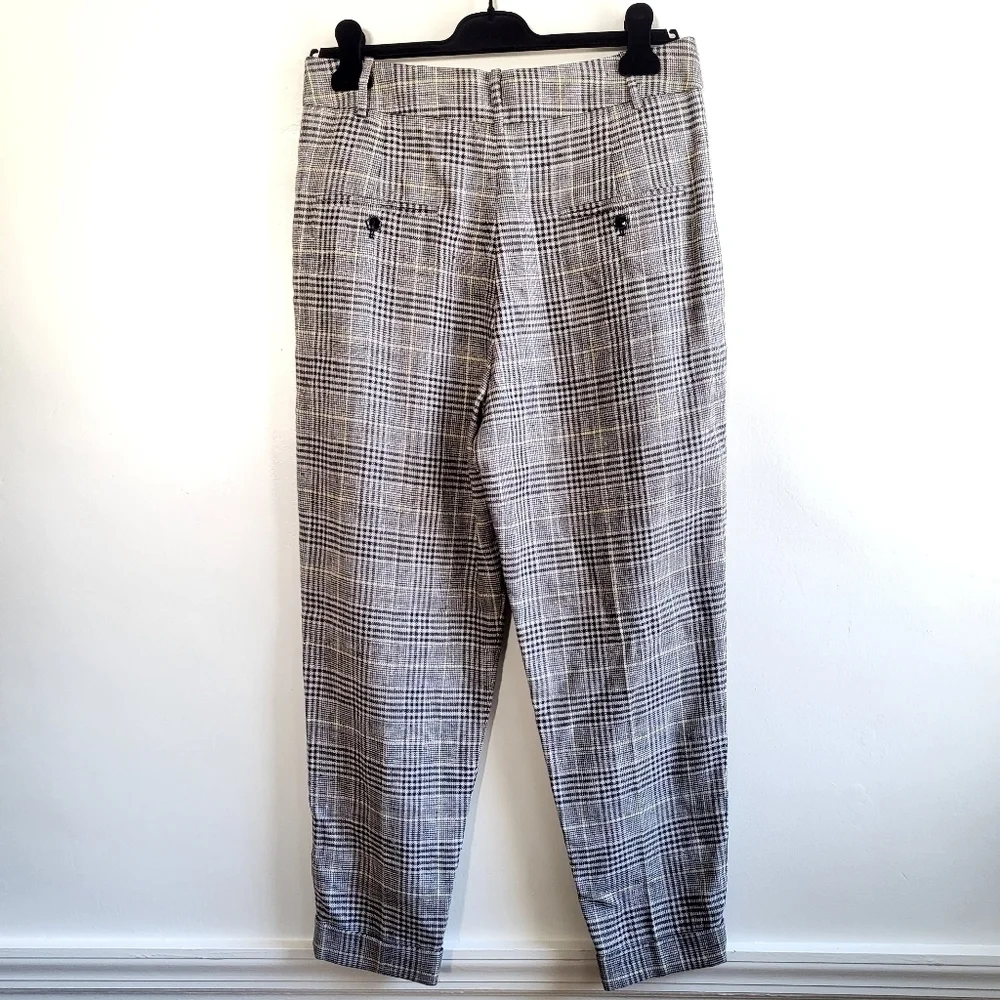 New ISABEL MARANT Ceyo Checked High-Rise Slim Fit Trouser Pants NWT 10 US/42 FR - Picture 11 of 15